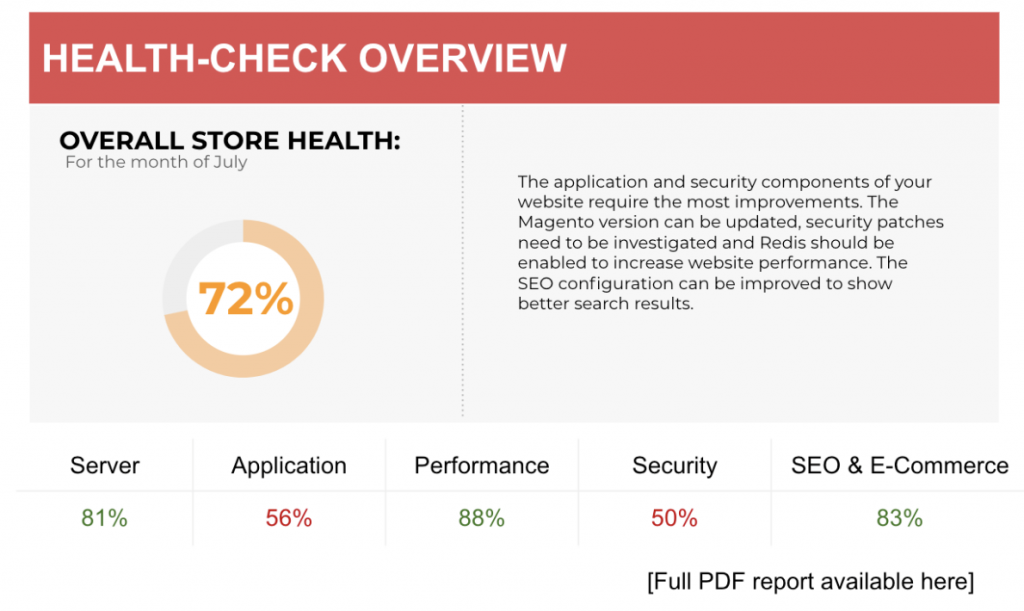 Ongoing Magento Support: Magento Health Check