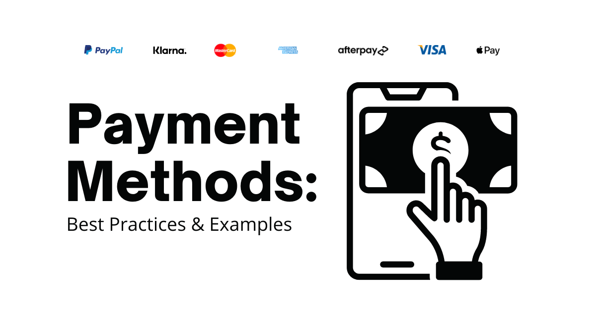 Payment Methods for eCommerce: Best Practices & Examples