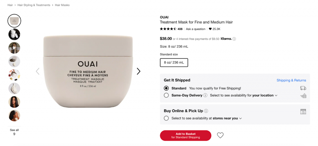 Product Detail Page