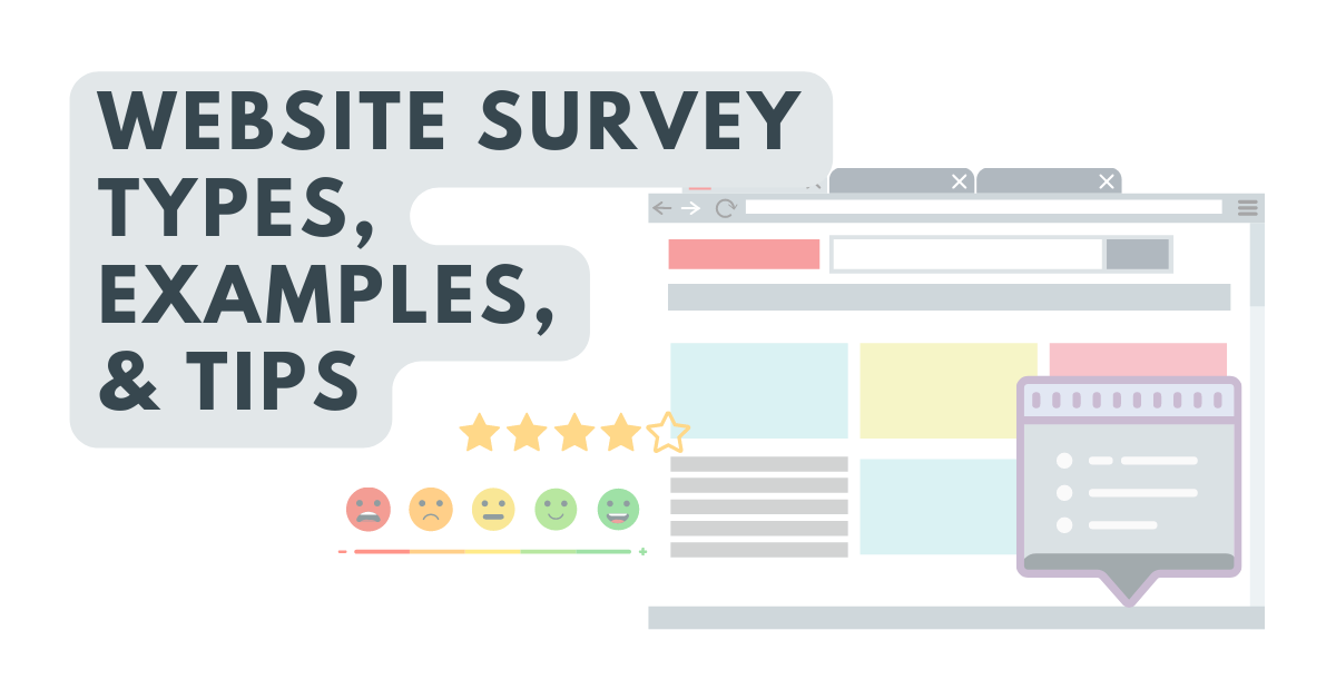 Website survey types, examples & tips.