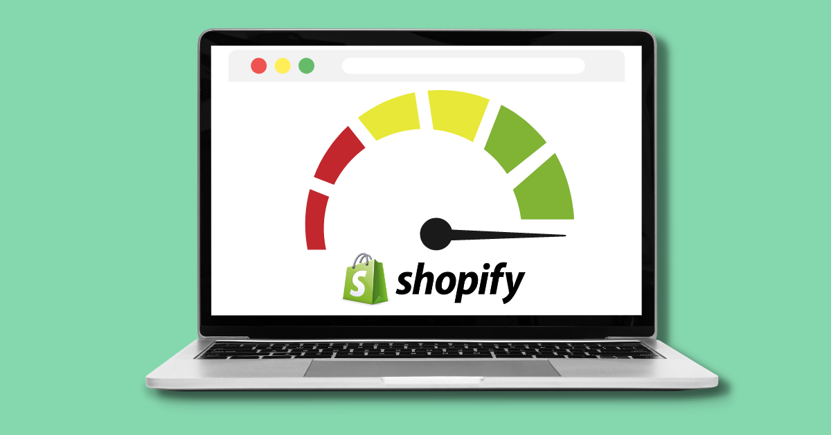 A laptop with the shopify logo on it.