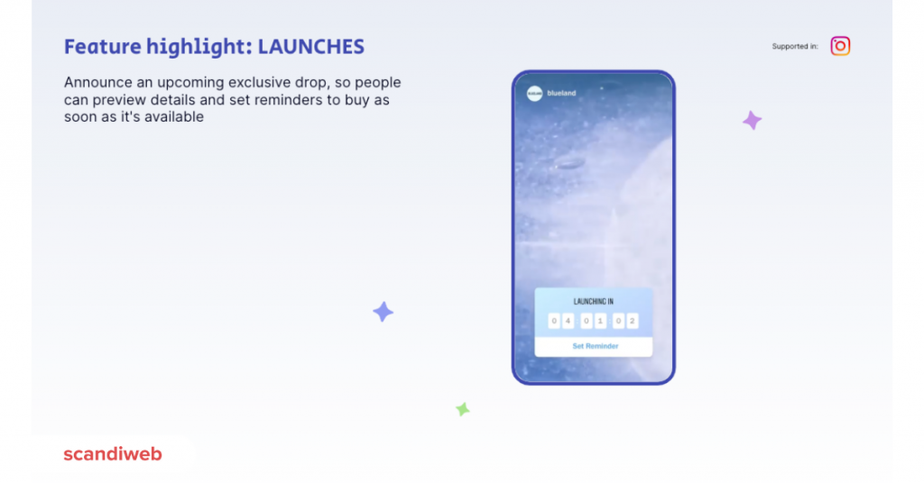 An image showing a brand's countdown's page to a new product launch on social media