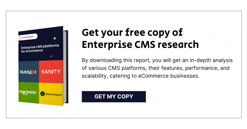 Free report of enterprise CMS platforms