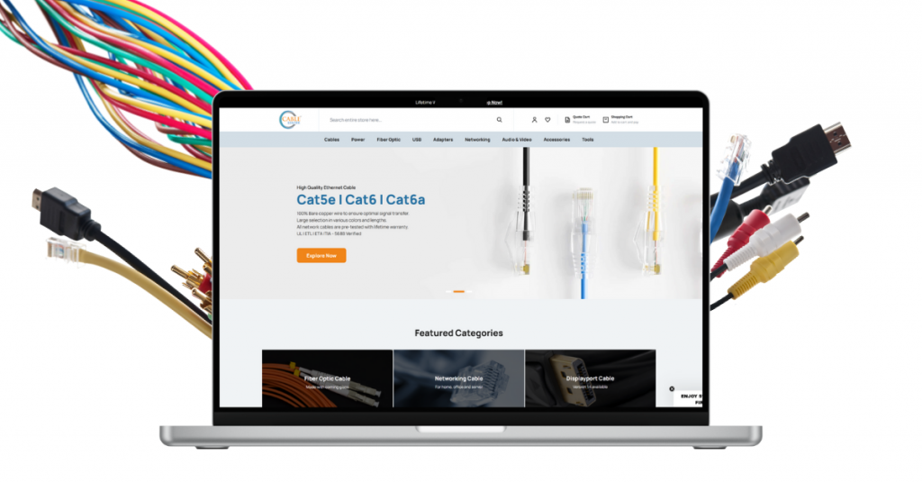 Magento online store for a connectivity solutions client