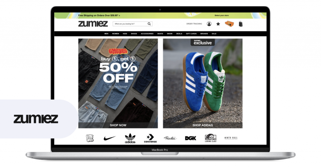 Magento platform for Zumiez sports retailer