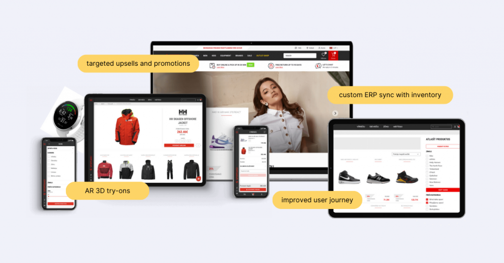 Using Magento for boosting online sales in sportswear retail