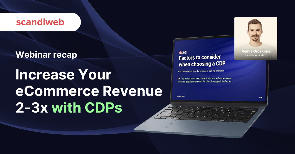 Webinar Banner: Increase your eCommerce revenue with CDP