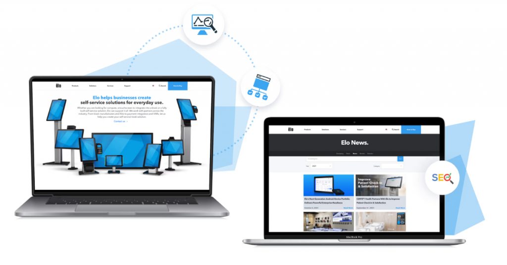 b2b ecommerce website for touchscreen inventors highlights