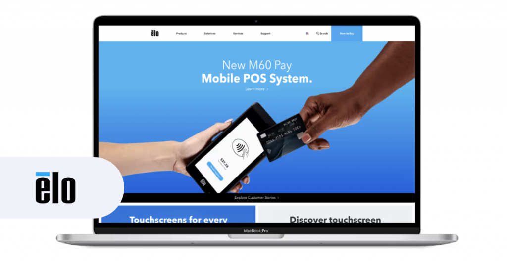 b2b ecommerce website for touchscreen inventors