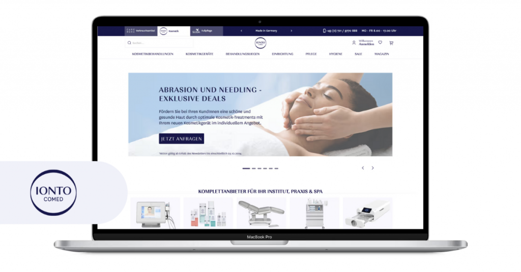 b2b ecommerce website for beauty store