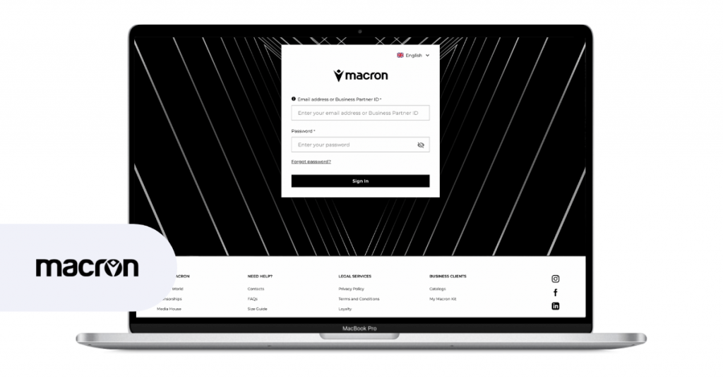 b2b ecommerce website for global teamwear