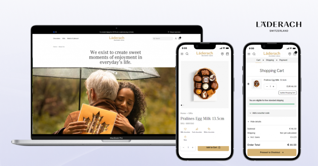magento redesign project for laderach by scandiweb