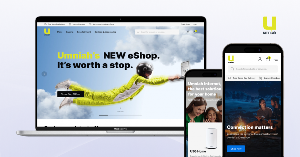 magento redesign project for umniah by scandiweb