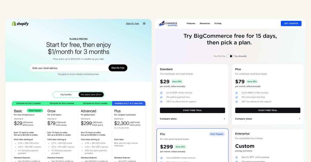 BigCommerce vs Shopify Platform Comparison (2026) - scandiweb