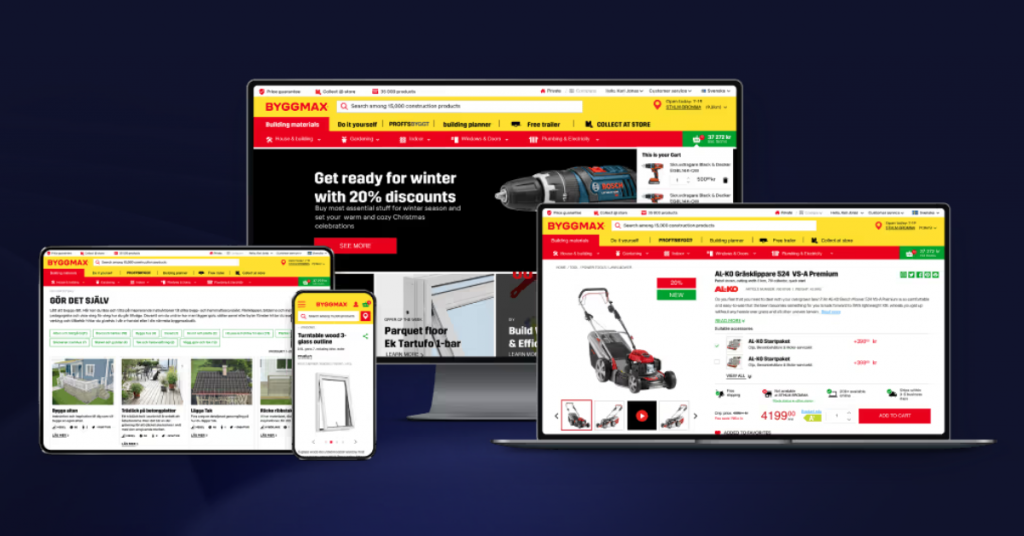 omnichannel retail byggmax screens