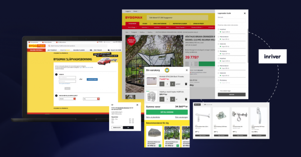omnichannel retail byggmax screens, pim, and pick up