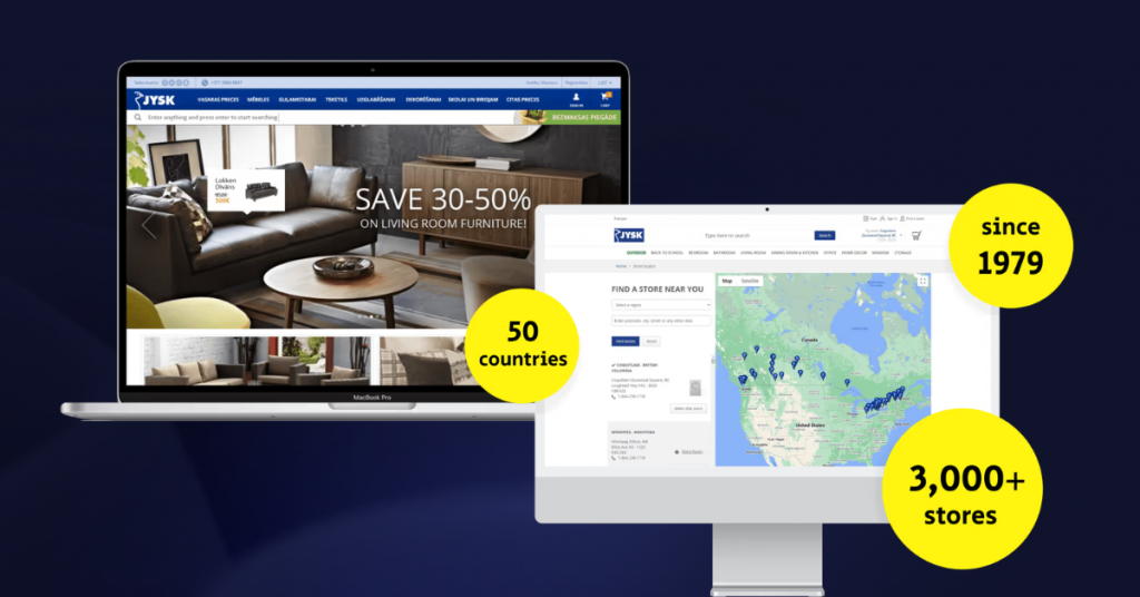 omnichannel retail jysk screens and locations