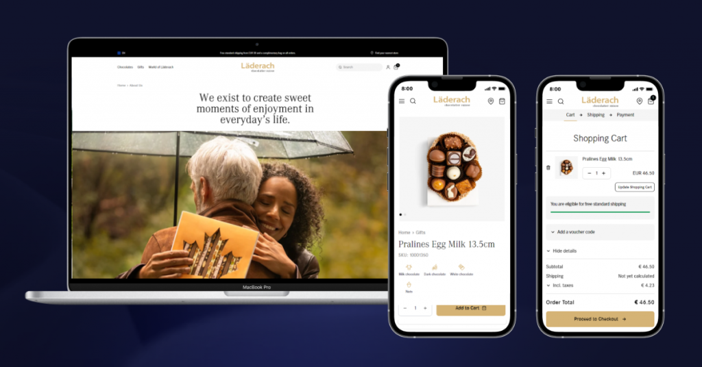omnichannel retail laderach screens