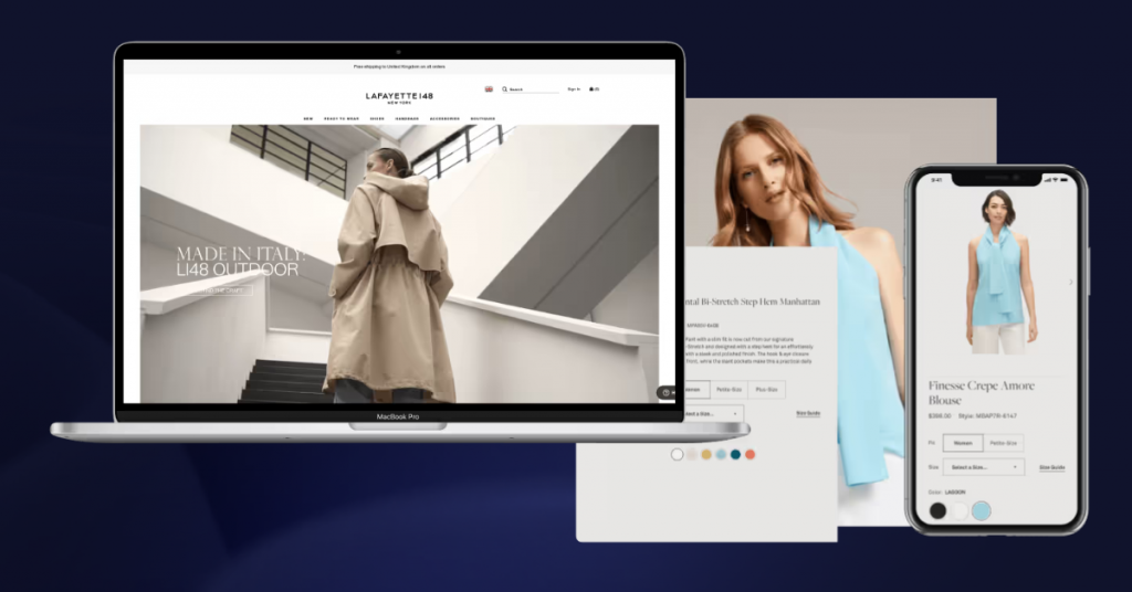 omnichannel retail lafayette148 screens