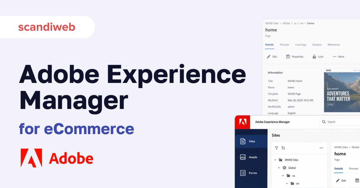 Featured graphic for Adobe Experience Manager for eCommerce