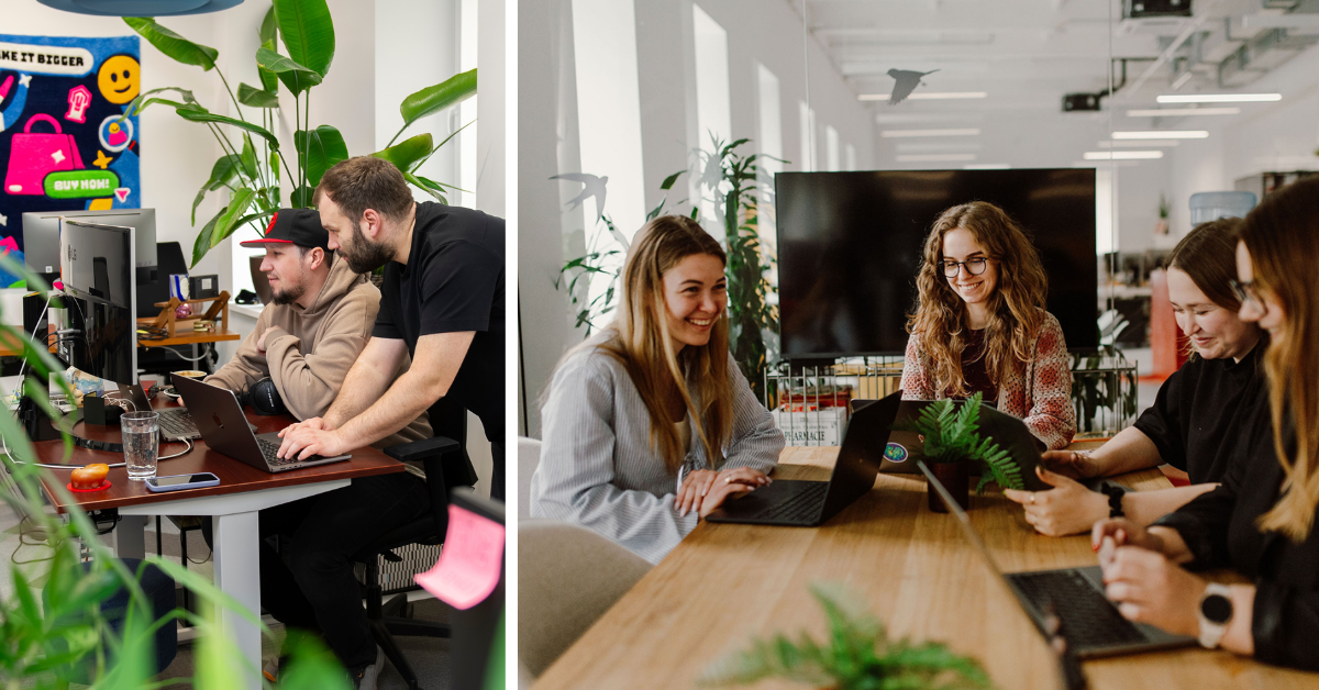 scandiweb's 600+ certified specialist team working at the Riga headquarters office